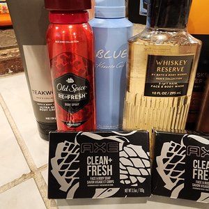 RESERVED Bath and Body Men's Bundle + candles bundleNEW
